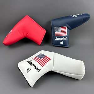 Golf PU Leder American Small Tree L Straight Putter Club Golf Kopf bedeckung - Product Image 5