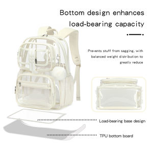 Sac à dos transparent imperméable en TPU de haute qualité pour les étudiants Retour à l'école - Product Image 4
