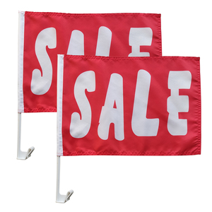 Hochfeste benutzer definierte Logo Auto Fenster Flagge Werbe leere <span class=keywords><strong>Sublimation</strong></span> Auto Flagge