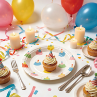 Assiettes en papier jetables pour chatons, vente en gros, 7 pouces, 10 pièces, motif chat mignon pour fournitures de fête d'anniversaire pour enfants