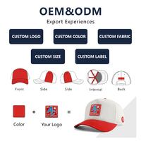 Casquette de golf et de baseball personnalisée à 5 panneaux, avec logo en patch de caoutchouc, séchage rapide, imperméable, perforations découpées au laser