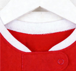 Combinaison de Noël personnalisée 2026 pour bébé, rouge, avec rabat pour les fesses, tenue de Noël assortie pour la sortie de maternité, <span class=keywords><strong>pyjama</strong></span> pour tout-petits filles - Product Image 5