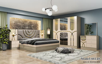 Ensemble de chambre à coucher complet de style turc classique économique, ensemble de meubles de chambre à coucher modernes de taille king