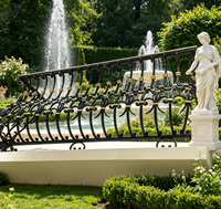 Traditionelle Eisen-Treppengeländer für Hotels und Villen, DIY-Installation, lackierbare Oberfläche, anpassbare Farbe, 5+ Jahre Haltbarkeit