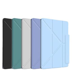 360 องศาอะคริลิค + หนังซิลิโคน Tri-Fold ขาตั้งฝาครอบแท็บเล็ต Flip Case สําหรับ <span class=keywords><strong>Ipad</strong></span> 10.9 พร้อมปากกาสล็อต - Product Image 5