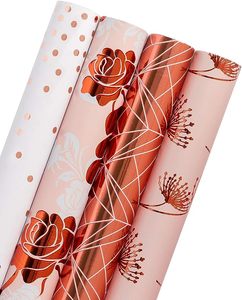 New Professional Made Chất lượng cao Quà tặng màu Đỏ giấy gói tùy chỉnh in bao bì sang trọng giấy cuộn - Product Image 2