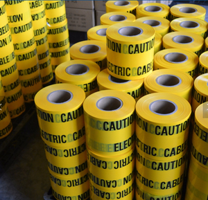 <b>Hot</b> Selling Excellent Quality Non Adhesive Yellow Barrier Caution Tape 100% Virgin PE 75mm X 100m - Product Image 5