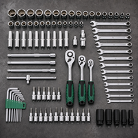 Juego de Herramientas Mecánicas Multiusos de 151 Piezas, Juego de Llaves de Tubo de Grado Industrial, Reparación de Automóviles y Mantenimiento de Talleres