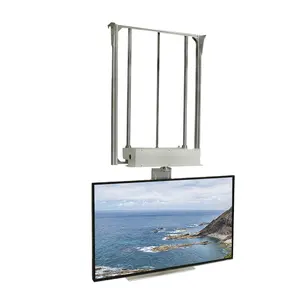 65 Inch 360 Degree Rotation Lifting Ceiling Tv Bracket Adjustable Motorized Tv Mount Drop Down Lift Audiovisual Equipment