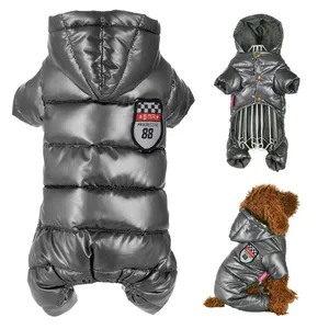 Roupa de cachorro com capuz, outono e inverno, casaco para cães pequenos, macacão à prova d'água, filhotes de estimação, roupa chihuahua