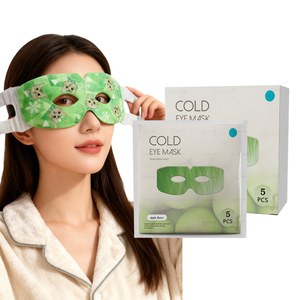 Nieuw Binnen Zichtbare Zelfkoelende Ooglap Koud Oogmasker Met Groen Appelaroma Voor Oogzwelling - Product Image 2
