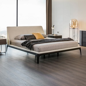 Villa <span class=keywords><strong>de</strong></span> diseño minimalista italiano, muebles <span class=keywords><strong>de</strong></span> dormitorio <span class=keywords><strong>de</strong></span> Hotel, pared King Size, <span class=keywords><strong>camas</strong></span> dobles <span class=keywords><strong>de</strong></span> madera - Product Image 3