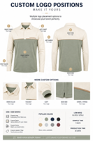 Polo à manches longues de luxe personnalisé avec logo, extensible dans 4 directions, style preppy, décontracté, séchage rapide, respirant, vintage, polos de golf à manches longues