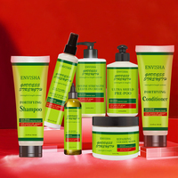 Kit de Soins Capillaires Bio Afro Bouclés : Masque Sans Rinçage, Traitement Fortifiant Anti-Casse et Démêlant – Coffret Cadeau pour Cheveux Fragiles