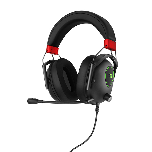 Upgraded AAC Noise-Cancelling Gaming Headphones Wired 7.1 Surround Sound Microphone RGB Lighting IPX5 Waterproof for DJ