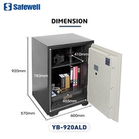Caja Fuerte Electrónica Ignífuga Safewell FP0305E con Doble Codificación y Doble Llave para Documentos, Joyas y Objetos de Valor para el Hogar