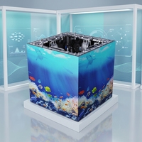 Outdoor Curved Modular Led Screen IP65 Die-Cast Aluminum Cabinet Events Led Cube Display