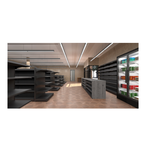 Double Sided Gondola Liquor Store <b>Shelves</b> for Supermarket Wine Zone - Product Image 2