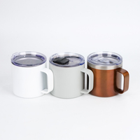 Mug de voyage personnalisé en acier inoxydable 14 oz, anti-fuite, double paroi isolante, pour les amateurs de café, sans BPA, logo personnalisé OEM ODM