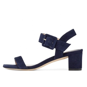 Offre Spéciale D'été Bout Carré Boucle Sangle <span class=keywords><strong>Bloc</strong></span> Bas <span class=keywords><strong>Talon</strong></span> Chaussures Femmes Talons Dames Sandale - Product Image 5