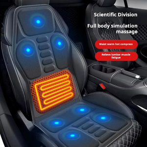 Taşınabilir Tam Vücut Isıtmalı Rahatlatıcı Sırt Elektrikli Shiatsu Masaj Minderi Koltuk Araba Masaj Koltuğu Kılıfı Ev Sandalyesi için - Product Image 3