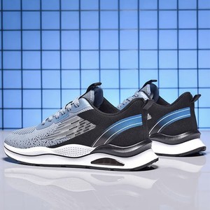 Chaussures de sport respirantes pour hommes en gros, chaussures de course en tissu volant, chaussures de basketball souples et confortables - Product Image 5