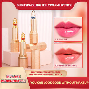 Schlussverkauf glänzender Farbwechsel temperaturgesteuerter Lippenstift wasserfest feuchtigkeitsspendender <span class=keywords><strong>2</strong></span>-farbiger Lippenstift - Product Image 2