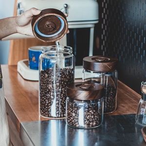 800Ml Thực Phẩm Bảo Quản Jar Với Một Cách Van Cho Cà Phê Đậu Trà Lưu Trữ Trong Nhà Bếp Hạt Lưu Trữ Tank Thực Phẩm Container - Product Image 3