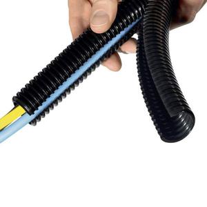 Tuyaux ondulés en plastique souple noirs pour câblage - Product Image 1