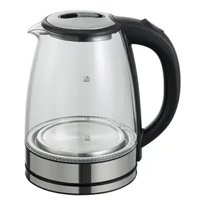 Wholesale 1.8L Electric Glass Cordless Kettle Pyrex Glass Housing for tea coffee home and office