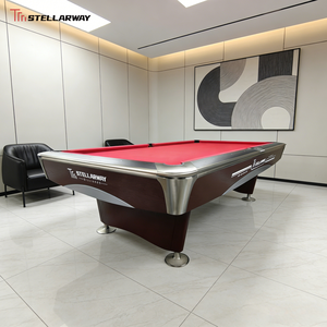 Mesa de Billar Profesional de Pizarra Comercial de Madera Maciza de 8 Pies/9 Pies de Estilo Americano Personalizada STELLARWAY para Bares - Product Image 5