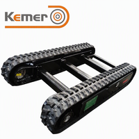 Undercarriage Crawler Karet Kecil, Chassis Crawler Karet, Kapasitas Beban 3,5 Ton, Garansi 1 Tahun untuk Mini Truck Loader