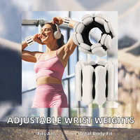 Pesas Ajustables para Muñecas y Tobillos, Par de 2 Libras, para Mujeres, Hombres y Niños, para Yoga, Pilates, Correr, Caminar, Natación, Fisioterapia y Fortalecimiento
