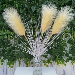 Flores Artificiales Queyiyi, Caña de Paja Artificial de 80 cm, Blanca, Decoración de Interiores, Decoración del Hogar, Accesorios de Fotografía - Product Image 1