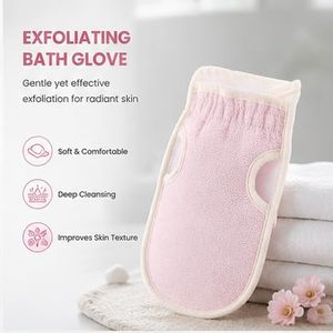 Ensemble de 3 accessoires de spa pratiques : masseur, gant de bain exfoliant, ceinture de massage, éponge de douche pour l'élimination de la boue, articles de bain - Product Image 2