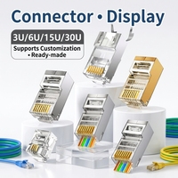 Connecteur modulaire RJ45 8P8C perforé pour câble réseau Cat5e Cat6 haute vitesse, connecteur traversant RJ45 pour ordinateur
