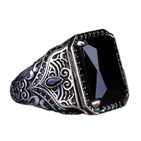 Bague en Zircon Rouge et Vert Incrusté Style National Rétro, Vente Chaude, Bijoux de Fiançailles, Approvisionnement Direct Usine