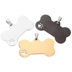 Custom <b>Personalized</b> Wholesale Metal Necklace Stainless Steel Sublimation Blank Dogtag Dog Tag - Product Image 2