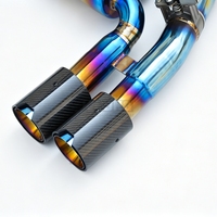 Système d'échappement arrière en alliage de titane haute performance avec soupape électronique et embout en forme de M pour BMW M3 M4 F80 F82 F83 3.0T