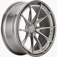 Rines de Aleación de Aluminio Forjado de 2 Piezas, Personalizados, con Acabado Cepillado, de 19, 20, 21, 22 y 23 Pulgadas, 5X120, 5X112, con Logotipo Personalizado para Camaro A5