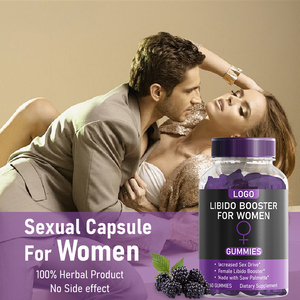 Permen Gummy Penguat <span class=keywords><strong>Libido</strong></span> Wanita Herbal Alami Halal Label Pribadi OEM Mendukung Kadar Hormon dan Energi yang Sehat - Product Image 3
