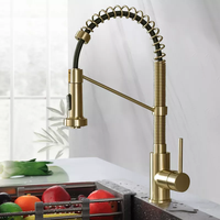 Robinet de cuisine thermostatique moderne classique en laiton avec cartouche céramique, monocommande, pour eau froide