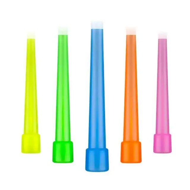 Plastic Hookah Tips Bent Type Lebanon Style 9cm Lightweight Different Length One Pack 100pcs for Shisha Hookah Electronic Shisah