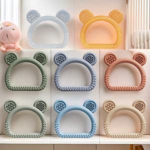 Para <span class=keywords><strong>Amazon</strong></span> Baby, juguete de dentición de silicona de grado alimenticio, palo masticable, antimordidas a mano, producto de silicona para bebés de 6 a 12 <span class=keywords><strong>meses</strong></span> - Product Image 6