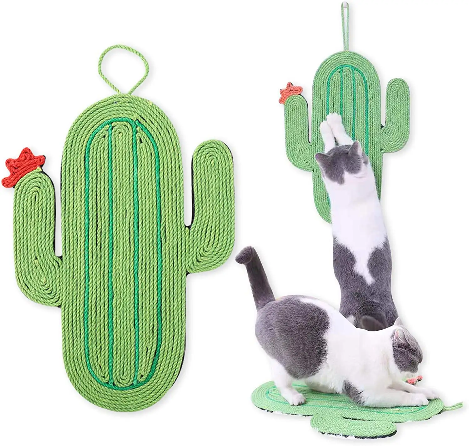 गर्म बिक्री प्राकृतिक सिसल बिल्ली खरोंच बोर्ड बिल्ली खिलौना पैड चटाई छोटे जानवर के लिए