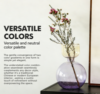 Vase de table en verre borosilicate transparent GLEAM, style Art déco nordique moderne, pour mariage et décoration intérieure, durable, écologique, fait main