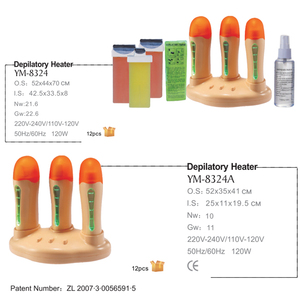 Kit épilatoire pour femme, 3 pièces, pour épilation des poils, cartouche chauffante, appareil à cire, rouleaux, 1 kit - Product Image 6