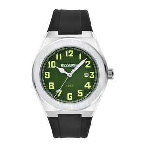 Relojes de Cuarzo con Correa de Goma para Hombre, Relojes de Pulsera Deportivos de Cuarzo Resistentes al Agua hasta 50 Metros - Product Image 1