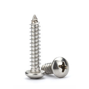 Vis autotaraudeuses DIN 7981 personnalisables à tête cylindrique croisée à filetage M3 Longueurs 10mm Oxyde noir M3M6M5M4 Tailles pour métrique lisse - Product Image 3