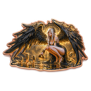 Pièce de collection en cuivre pur 999, en forme personnalisée, imprimée UV, pour artisanat métallique, 1oz 2oz 5oz 10oz - Product Image 2